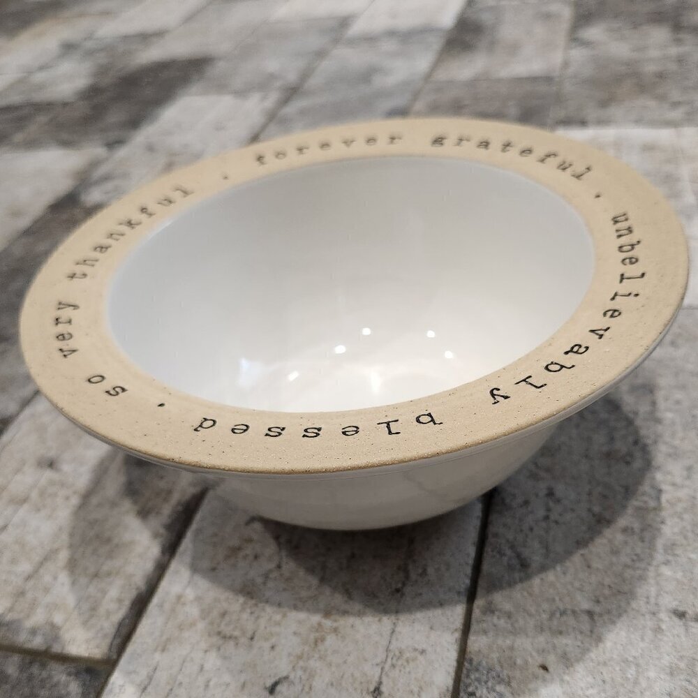 Mud Pie "The Thankful Bowl", NWOT - Picture 3 of 5